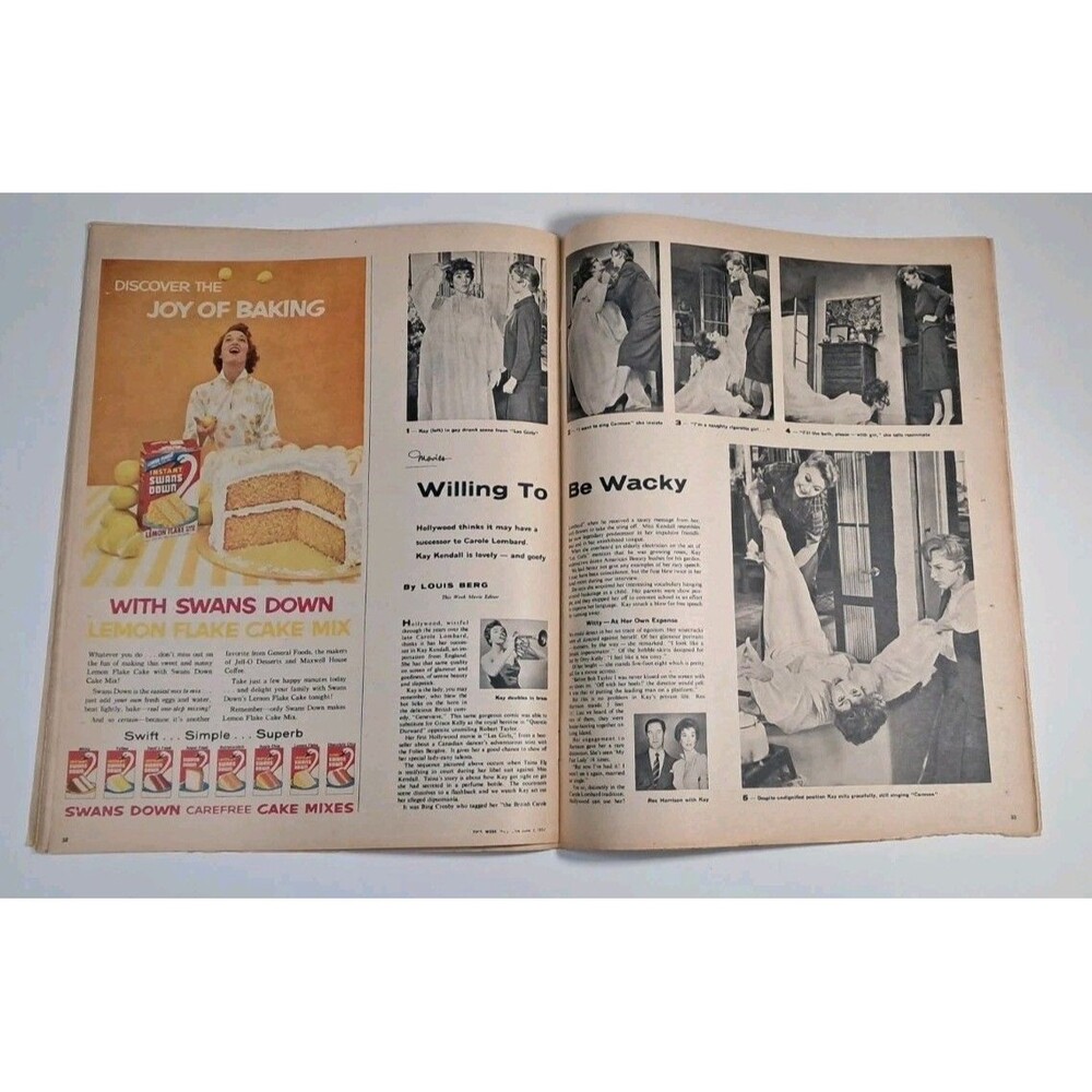 This Week Magazine Minneapolis Sunday Tribune 6/9/57 Kay Kendall - Picture 7 of 8